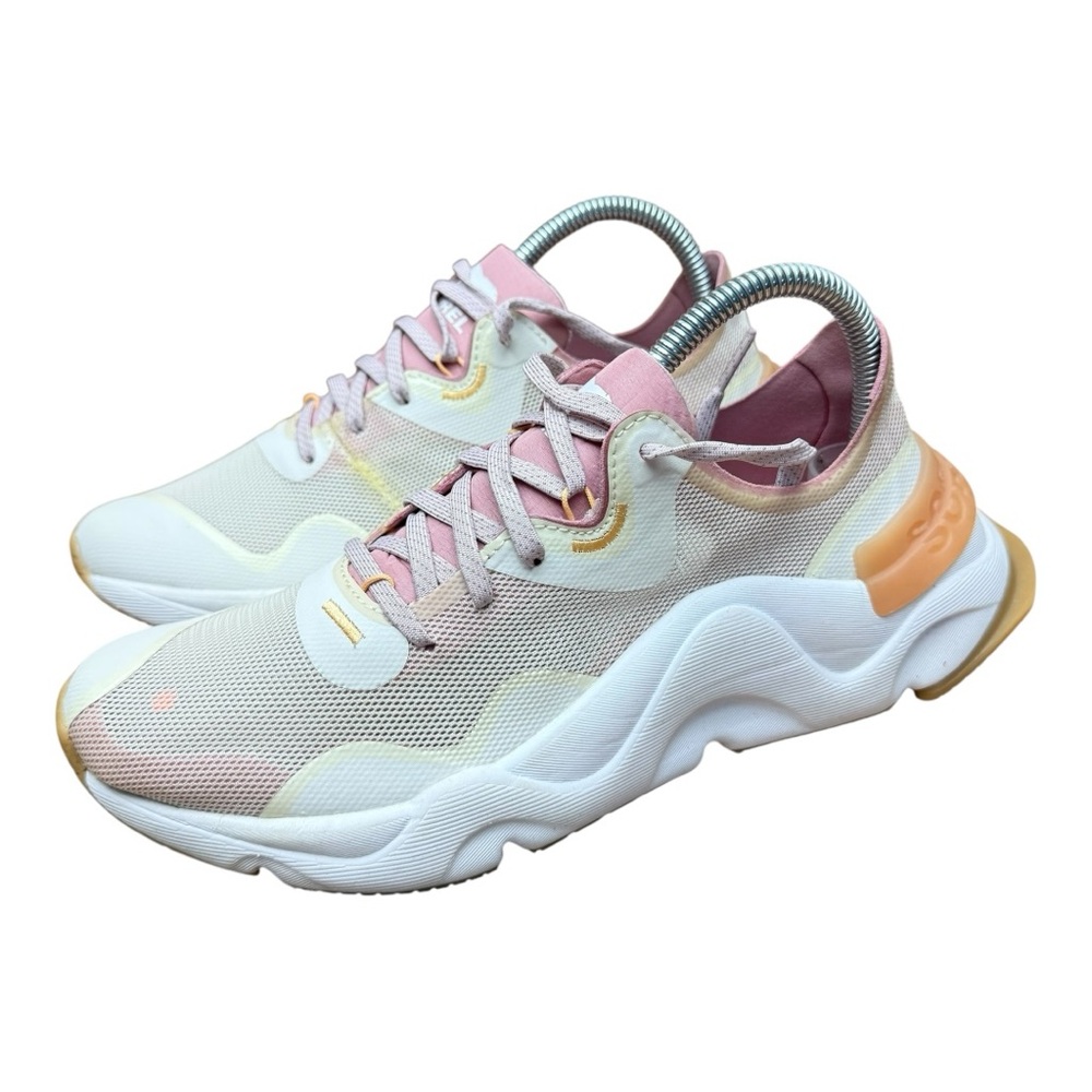 Sorel Women’s Size size 8 Kinetic Rnegd Float Sneakers Shoes Chalk Eraser Pink